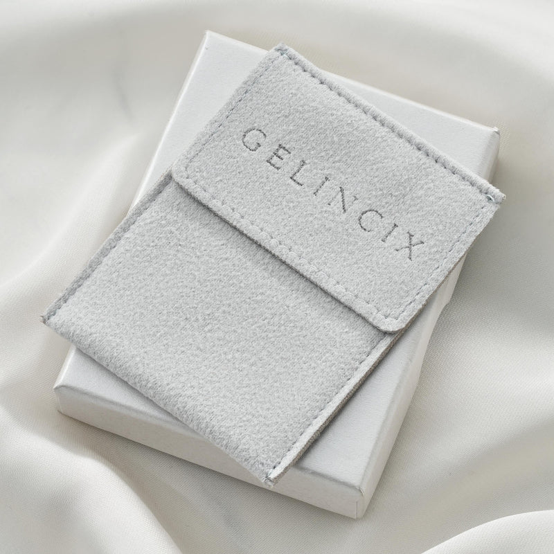 50pcs Custom Logo Jewelry Pouches Bulk, Vegan Suede Gift Bags for Small Business, Branded Packaging 6x8cm