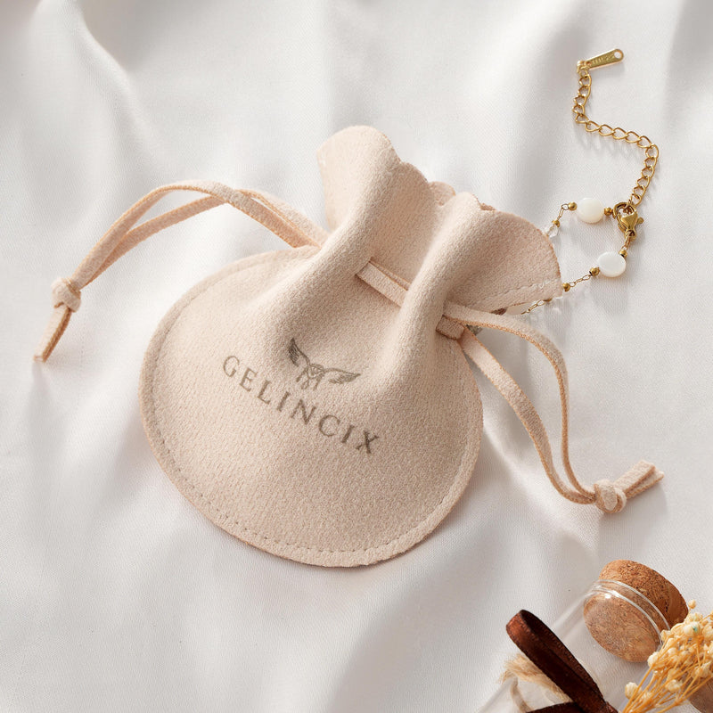 50pcs Vegan Suede Drawstring Jewelry Bags, Custom Logo Pouches for Etsy Sellers & Small Shops, Bulk