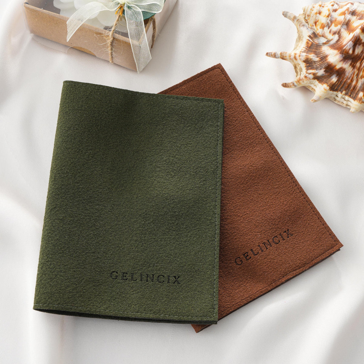 50pcs Passport Holders Bulk with Custom Logo, Vegan Suede Travel Document Covers, Corporate & Event Gifts