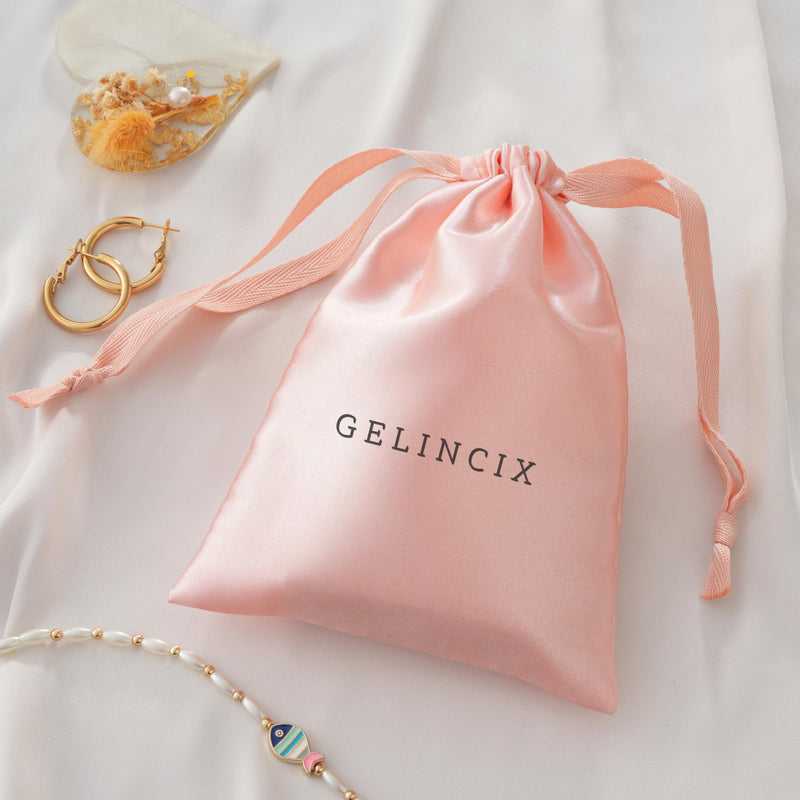 50pcs Pink Satin Drawstring Bags, Bridesmaid Proposal Gift Pouches Bulk, Custom Boutique Packaging