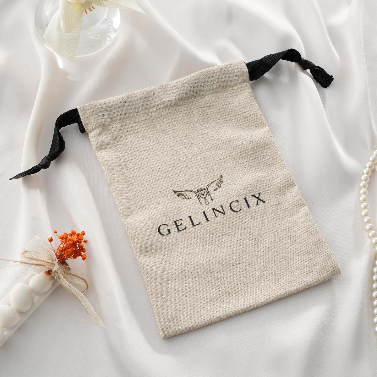 50pcs Eco Friendly Packaging Bags, Natural Linen Drawstring Pouches Custom Logo, Sustainable Gift Bags Bulk