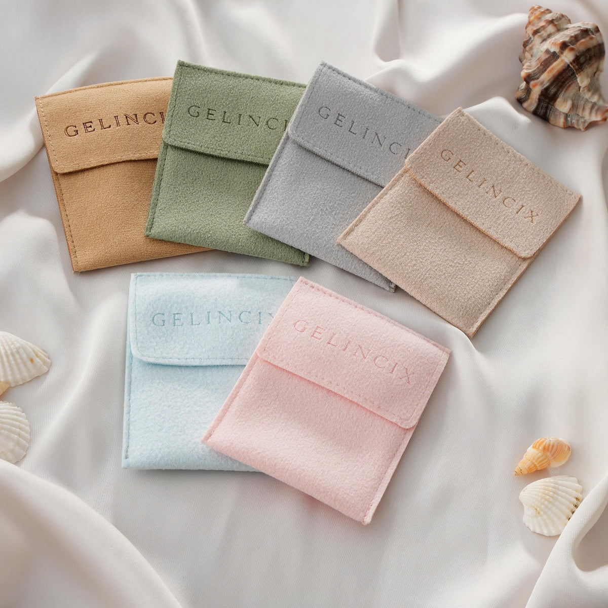 1pcs Jewelry Pouch SAMPLE: Custom Logo Necklace Bag, Choose Your Color and Size, Single Piece