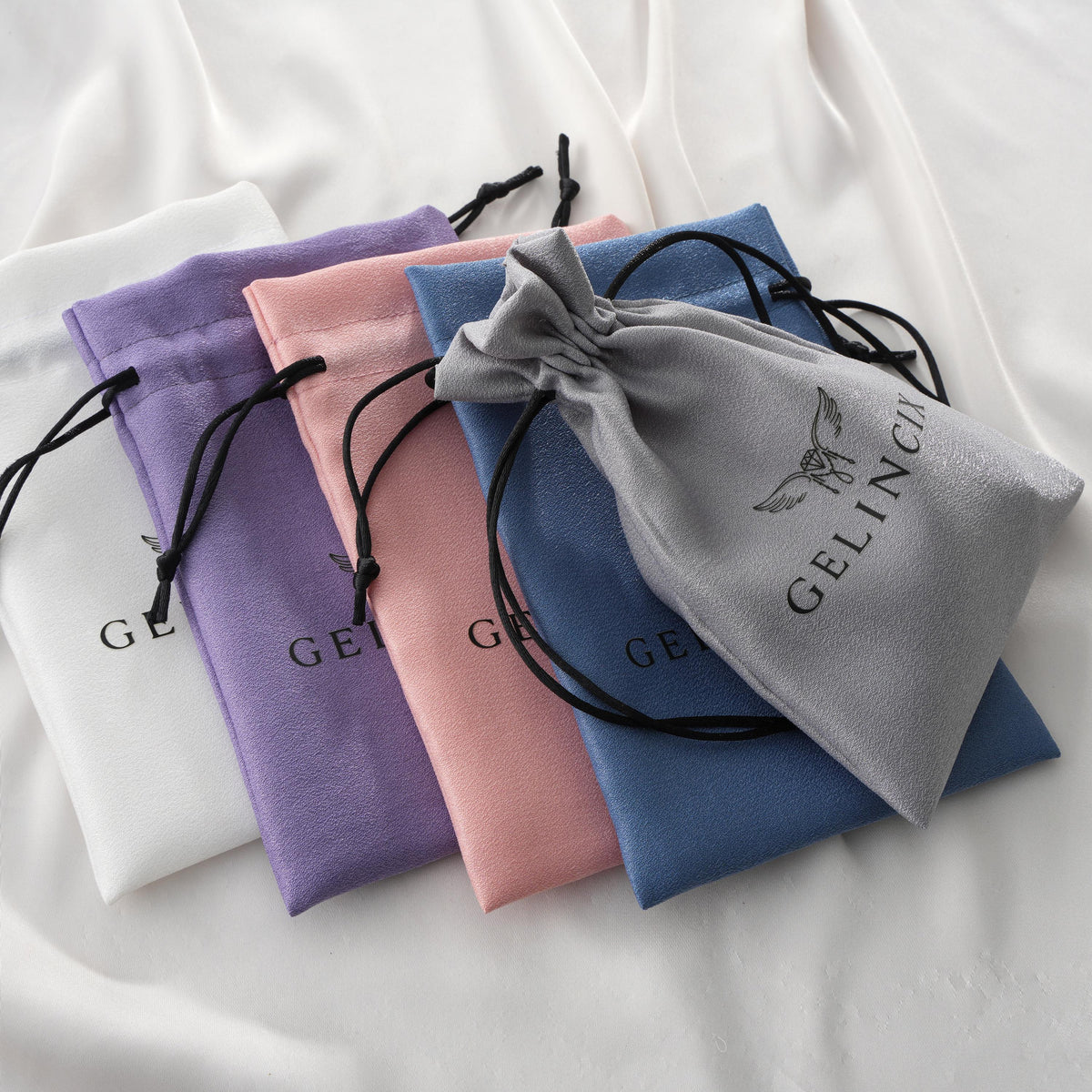 1pcs Drawstring Bag SAMPLE: Custom Logo Gift Pouch, Choose Your Color and Size, 1 Piece